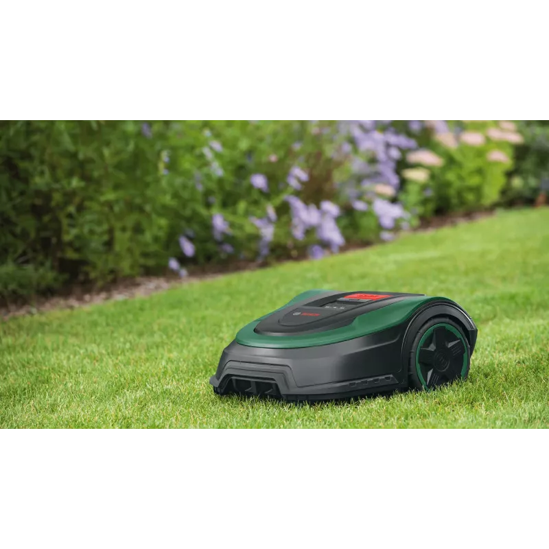 Kosiarka robotowa Bosch Indego S 500, akumulatorowa, czarno-zielona