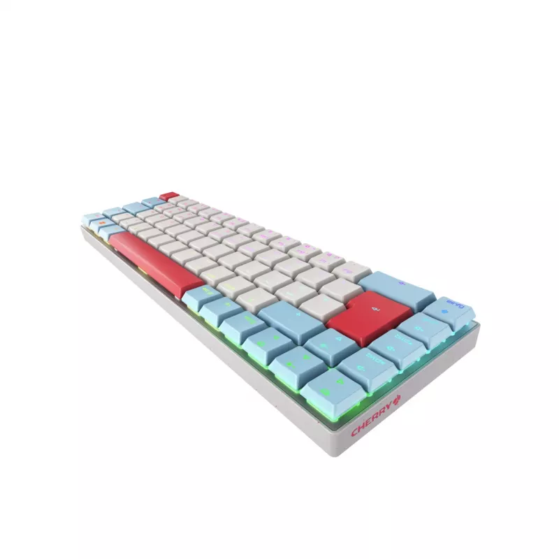 CHERRY MX-LP 2.1 Compact klawiatura bezprzewodowa Gaming RF Wireless + Bluetooth QWERTZ niemiecka biała