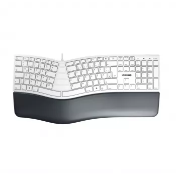 CHERRY KC 4500 ERGO klawiatura uniwersalna USB QWERTZ niemiecka biała