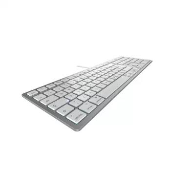 Klawiatura CHERRY KC 6000C FOR MAC uniwersalna USB QWERTZ niemiecka srebrna
