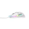 XTRFY M42 symetryczna mysz gamingowa — sensor optyczny, 16 000 DPI, USB Type-A, biała, RGB