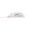 XTRFY M42 symetryczna mysz gamingowa — sensor optyczny, 16 000 DPI, USB Type-A, biała, RGB