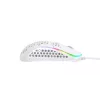XTRFY M42 symetryczna mysz gamingowa — sensor optyczny, 16 000 DPI, USB Type-A, biała, RGB