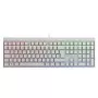 Przewodowa klawiatura mechaniczna dla graczy Cherry MX 2.0S — pełnowymiarowa (100%), układ QWERTZ niemiecki, podświetlenie RGB, USB, biała