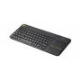 LOGITECH Bezprzewodowa klawiatura dotykowa K400 Plus - Czarna - Hiszpański Qwerty