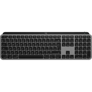 Logitech MX Keys S for Mac klawiatura bezprzewodowa Bluetooth QWERTY aluminiowa czarna