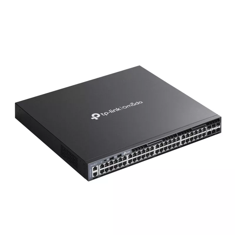 TP-Link Omada 48-portowy Gigabitowy przełącznik warstwy L3 z możliwością stackowania i 6 slotami 10G