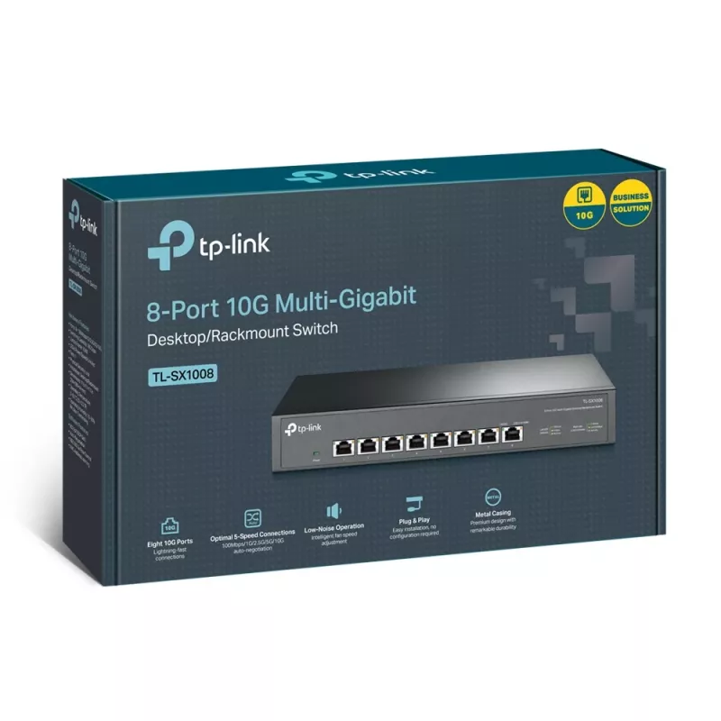 Przełącznik niezarządzalny TP-Link TL-SX1008 8-portowy 10G Desktop/Rackmount