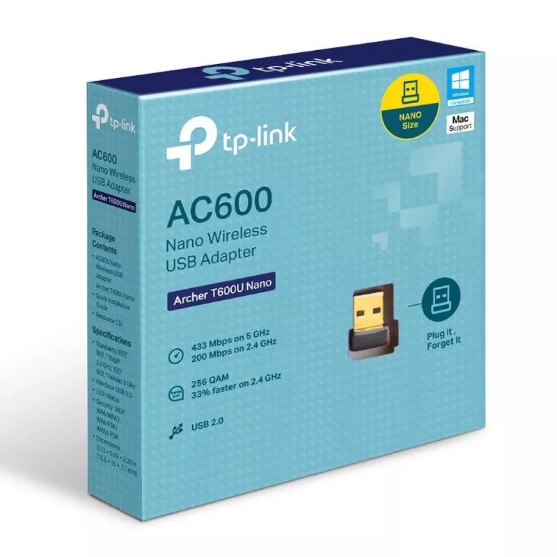 TP-Link AC600 Nano bezprzewodowy adapter USB