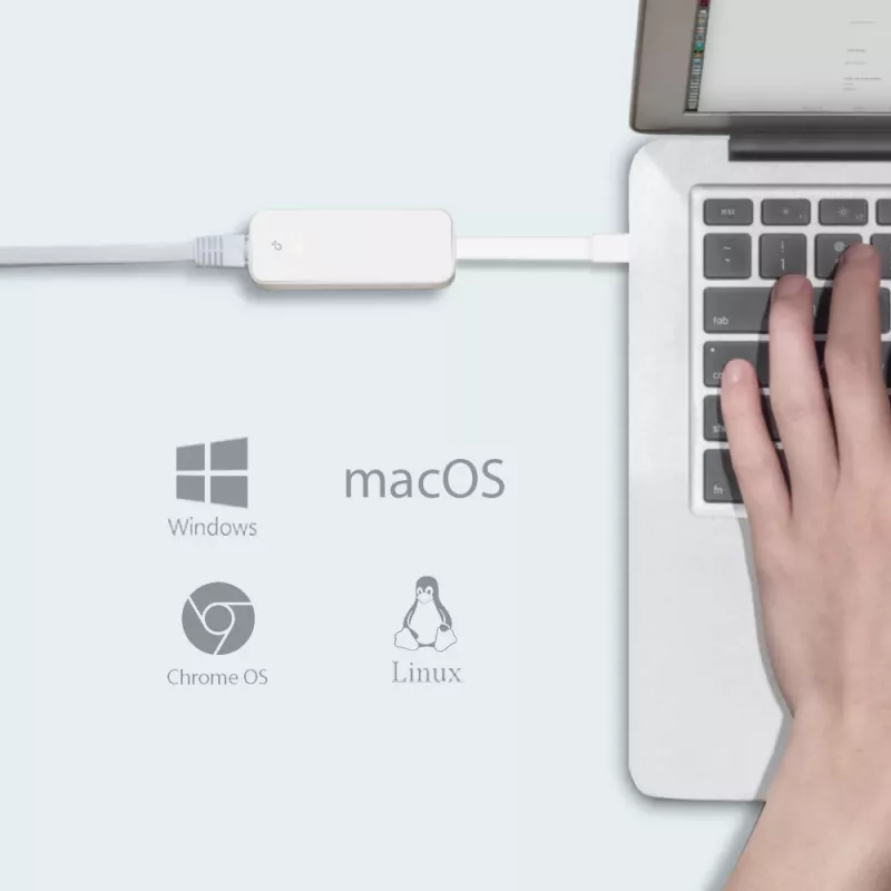 TP-Link UE330C Hub USB-C z 3 portami USB 3.0 i Gigabit Ethernet, biały