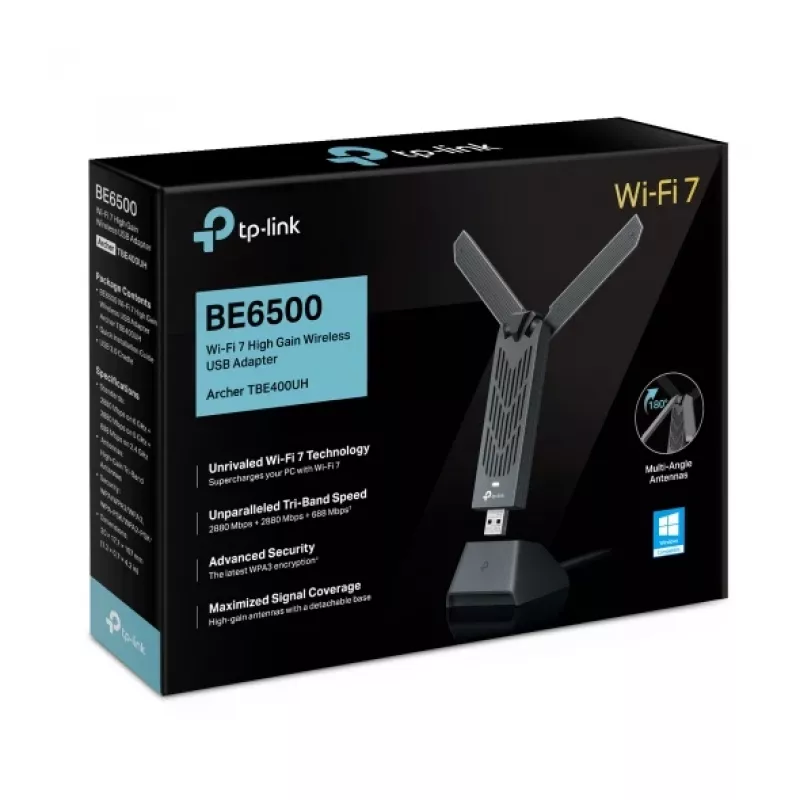 Router bezprzewodowy TP-Link BE6500 2882 Mbit/s Wi-Fi 7 Tri-band