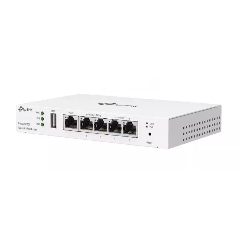 TP-Link Festa FR205 router przewodowy 10 Gigabit Ethernet, 100 Gigabit Ethernet, Gigabit Ethernet biały
