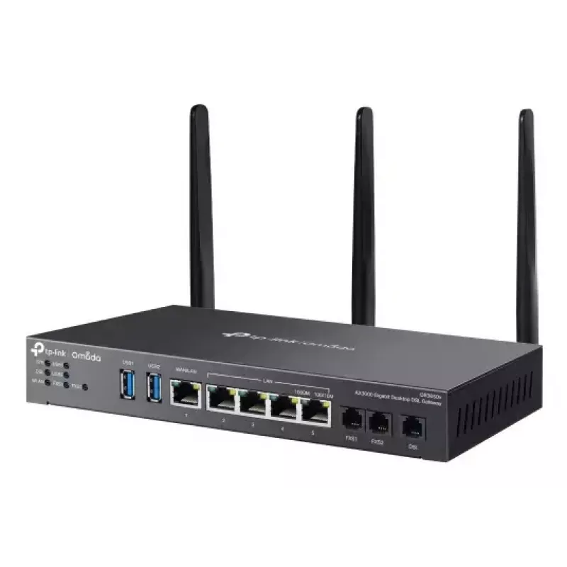 TP-Link Omada AX3000 router bezprzewodowy Gigabit Ethernet Dwupasmowy (2,4 GHz / 5 GHz) Czarny