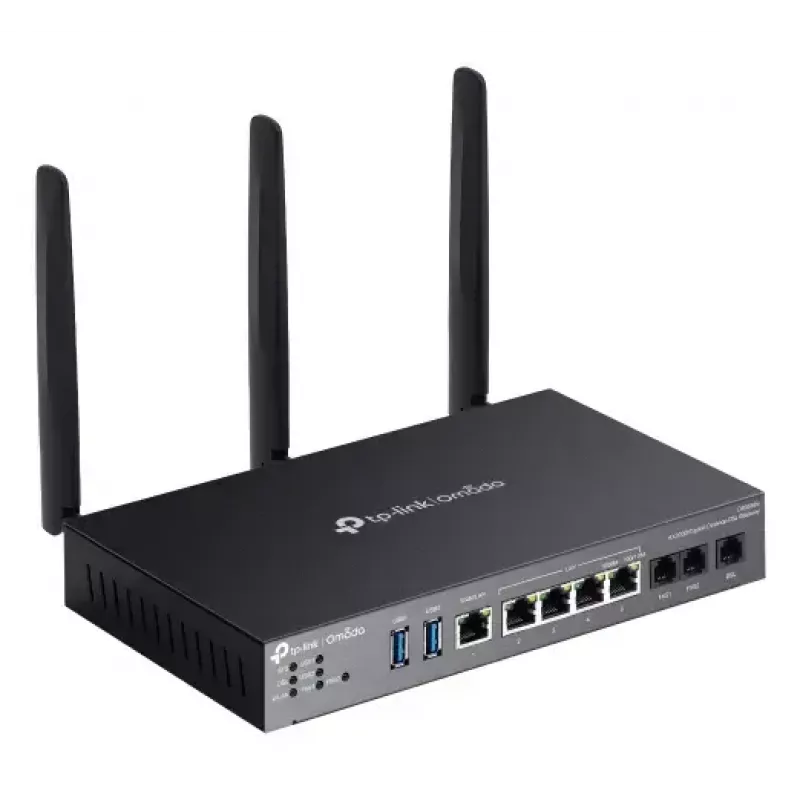 TP-Link Omada AX3000 router bezprzewodowy Gigabit Ethernet Dwupasmowy (2,4 GHz / 5 GHz) Czarny