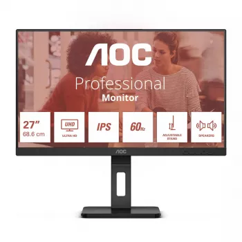 Monitor AOC E3 U27E3UF 68,6 cm (27 cali) 3840 x 2160 pikseli 4K Ultra HD LED czarny