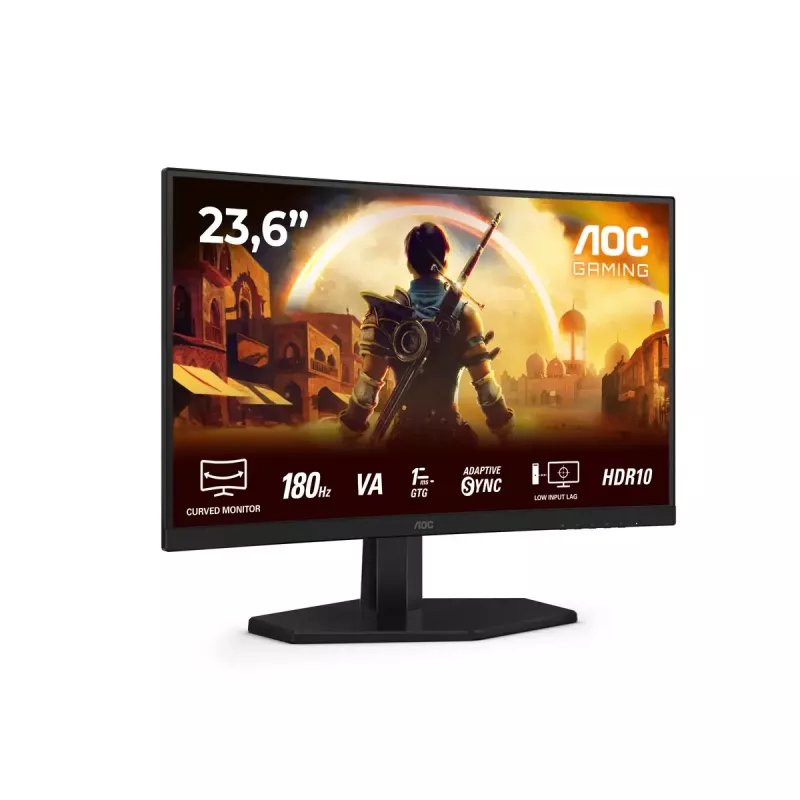 Monitor komputerowy AOC G4 C24G42E 59,9 cm (23,6 cala) 1920 x 1080 pikseli Full HD LED Czarny, Czerwony