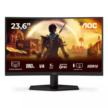 Monitor komputerowy AOC G4 C24G42E 59,9 cm (23,6 cala) 1920 x 1080 pikseli Full HD LED Czarny, Czerwony
