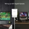 TP-Link G.hn1200 Powerline Kit, 607 Mbit/s, Gigabit Ethernet, 10,100,1000 Mbit/s, HomePlug AV2, 300 m, biały