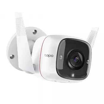 TP-Link Tapo Outdoor Security Wi-Fi Camera, kamera bezpieczeństwa IP, zewnętrzna, przewodowa i bezprzewodowa, Amazon Alexa i Asystent Google, CE, sufitowa/ścienna