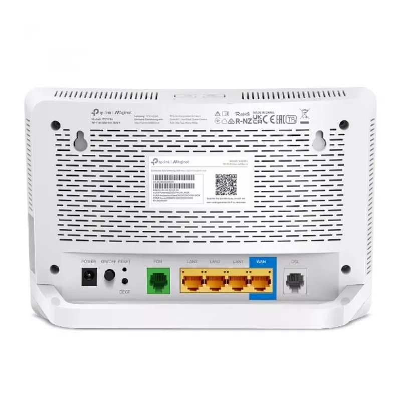 TP-Link Wi-Fi 6 Internet Box 4 router bezprzewodowy Gigabit Ethernet Dwupasmowy (2,4 GHz / 5 GHz) Biały