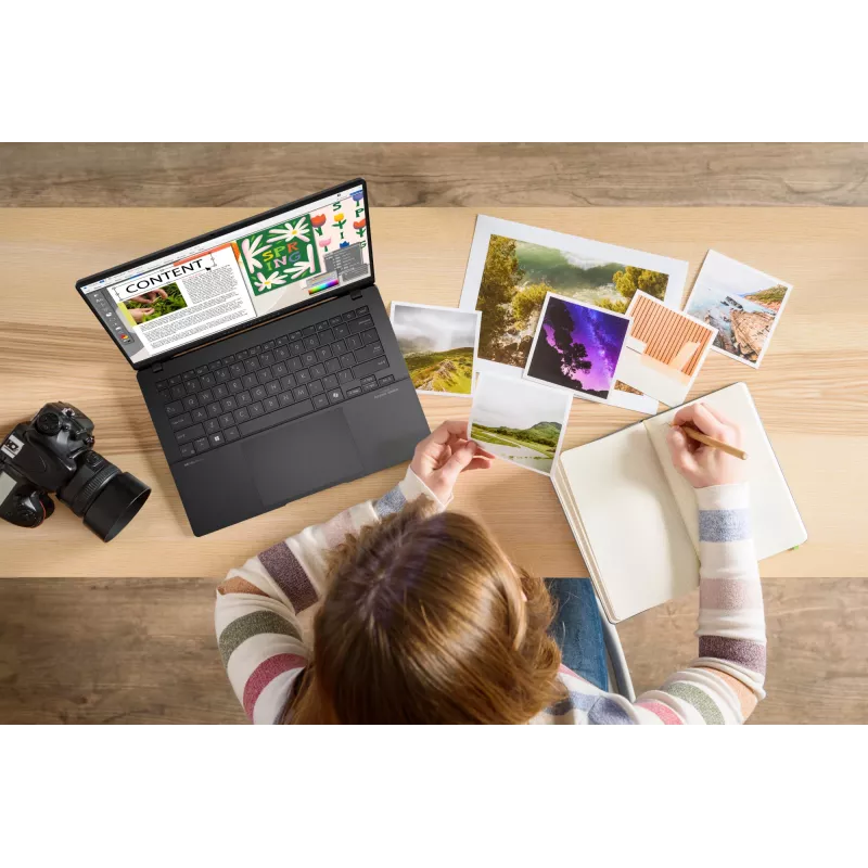 ASUS Vivobook S14 OLED S5406SA-QD151W Copilot+ PC Intel Core Ultra 7 256V Laptop 35,6 cm (14 cali) WUXGA 16 GB LPDDR5x-SDRAM 1 TB SSD Wi-Fi 7 (802.11be) Windows 11 Home Czarny