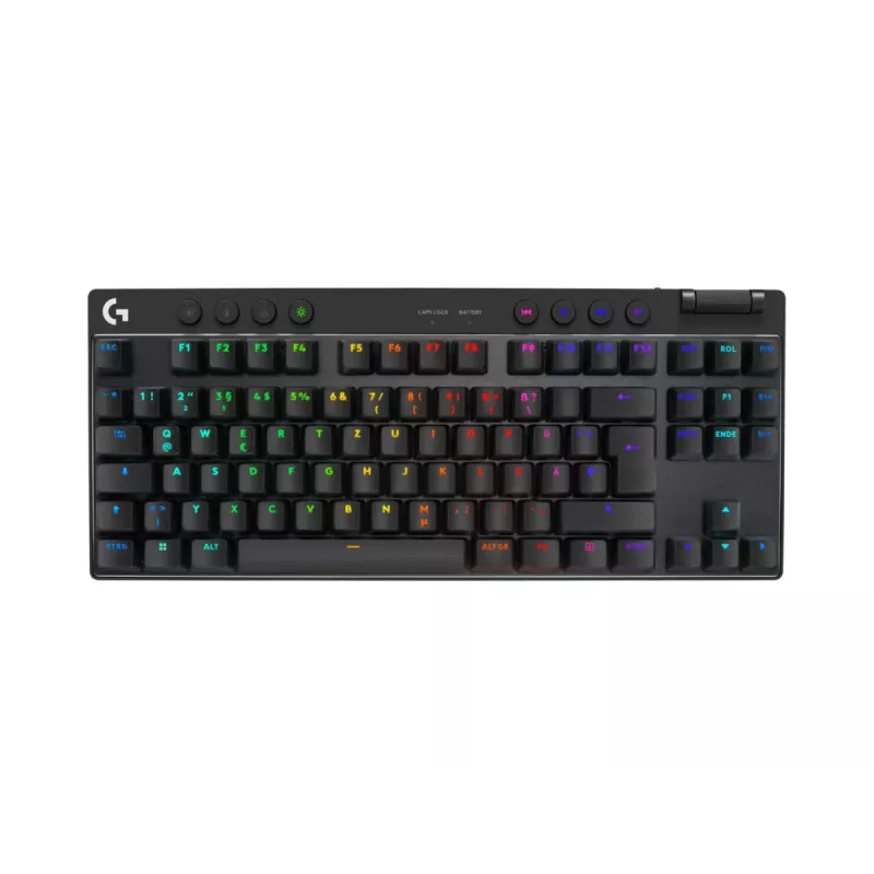 LOGITECH G Pro X TKL Lightspeed Klawiatura gamingowa - Bluetooth - czarna niemiecka - Qwertz - dotykowa