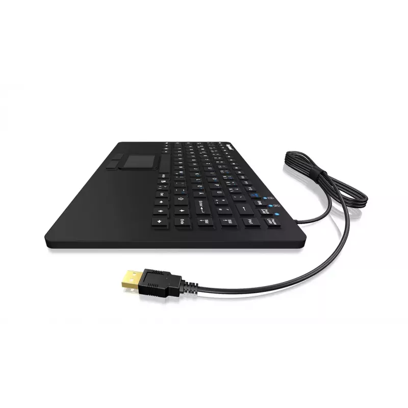 KeySonic KSK-3230IN (DE) klawiatura uniwersalna USB QWERTZ niemiecka czarna