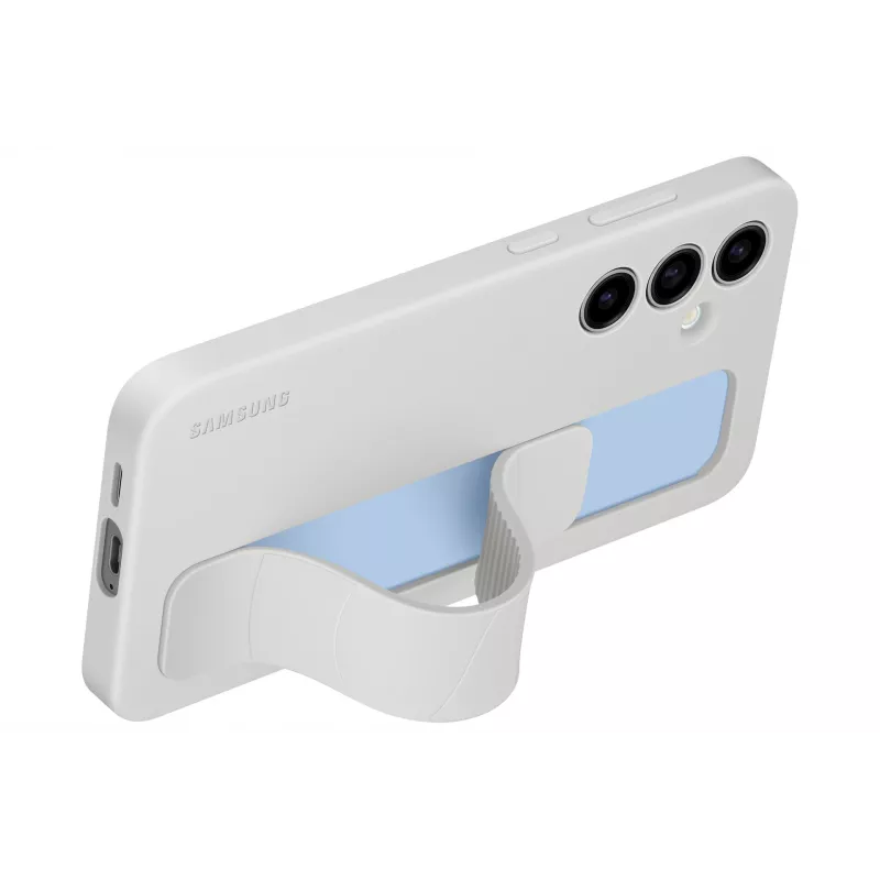 Cover Samsung Galaxy S24 FE Monochromatic szary with Desktop Stand