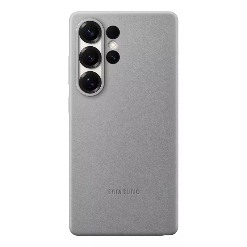 Samsung Kindsuit etui ze sztucznej skóry dla Galaxy S25, pokrowiec, Samsung, Galaxy S25 Ultra, 17,5 cm (6,9 cala), szary