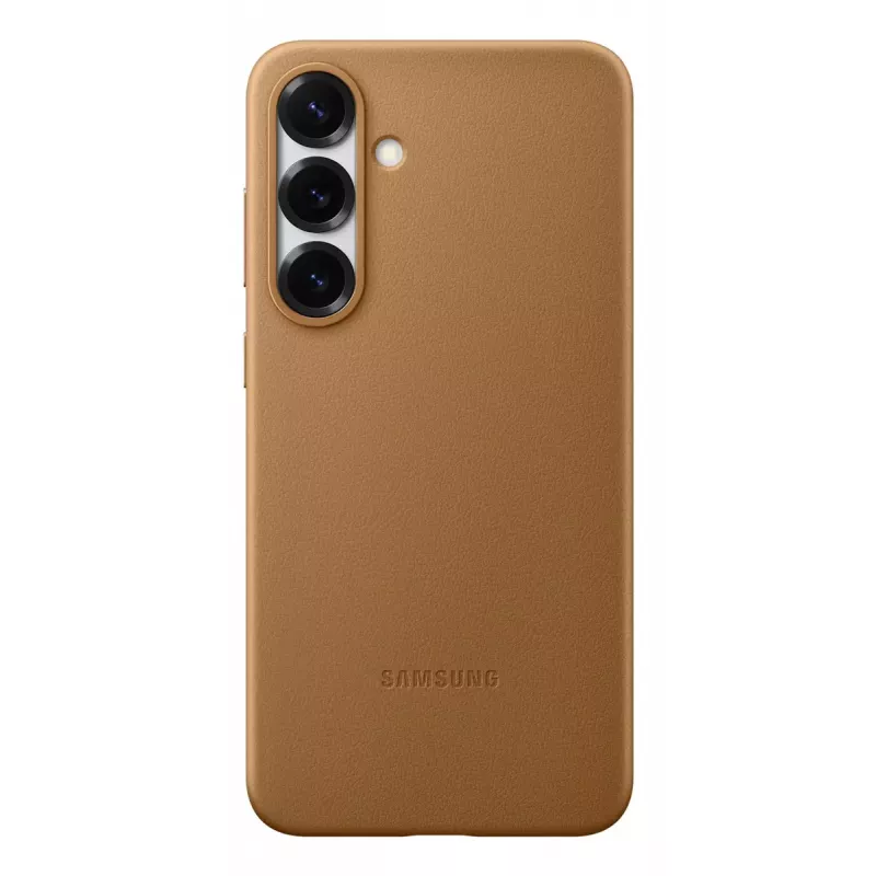 Faux Leather etui Samsung Galaxy S25+ Cover Brown 6.7 inch