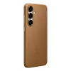 Faux Leather etui Samsung Galaxy S25+ Cover Brown 6.7 inch