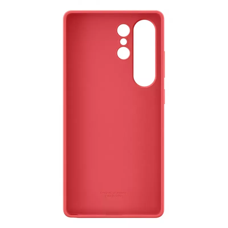 Cover Samsung Galaxy S25 Ultra Silicone Case czerwony Monochromatic