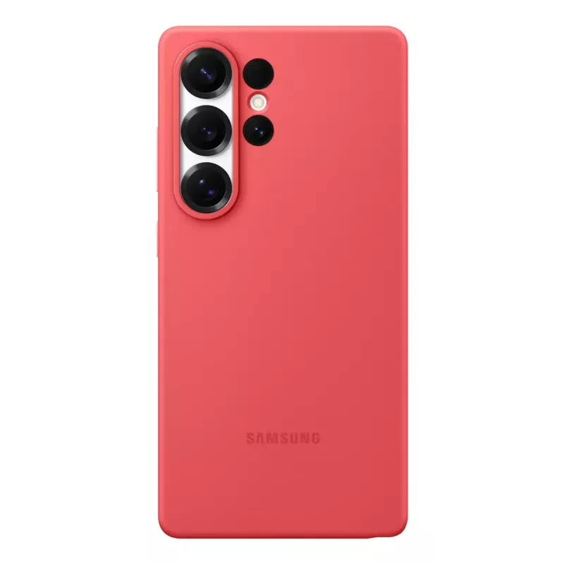 Cover Samsung Galaxy S25 Ultra Silicone Case czerwony Monochromatic