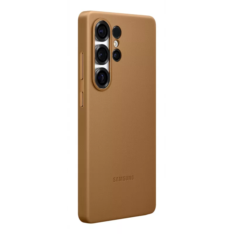 Samsung Kindsuit etui ze skóry ekologicznej do Galaxy S25, Cover, Samsung, Galaxy S25 Ultra, 17,5 cm (6,9 cala), Brązowy