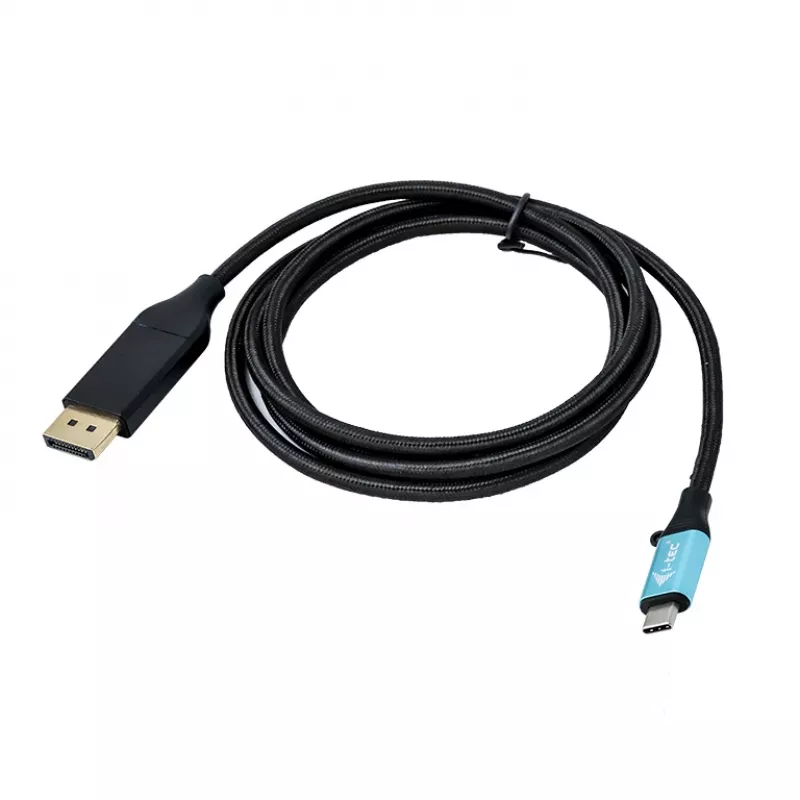 Adapter kablowy i-tec USB-C DisplayPort 4K / 60 Hz 200 cm, 2 m, USB Type-C, DisplayPort, męski, męski, 3840 x 2160 pikseli