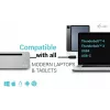 i-tec USB-C Metal Ergonomic 3x 4K Display Docking Station + Power Delivery 100 W