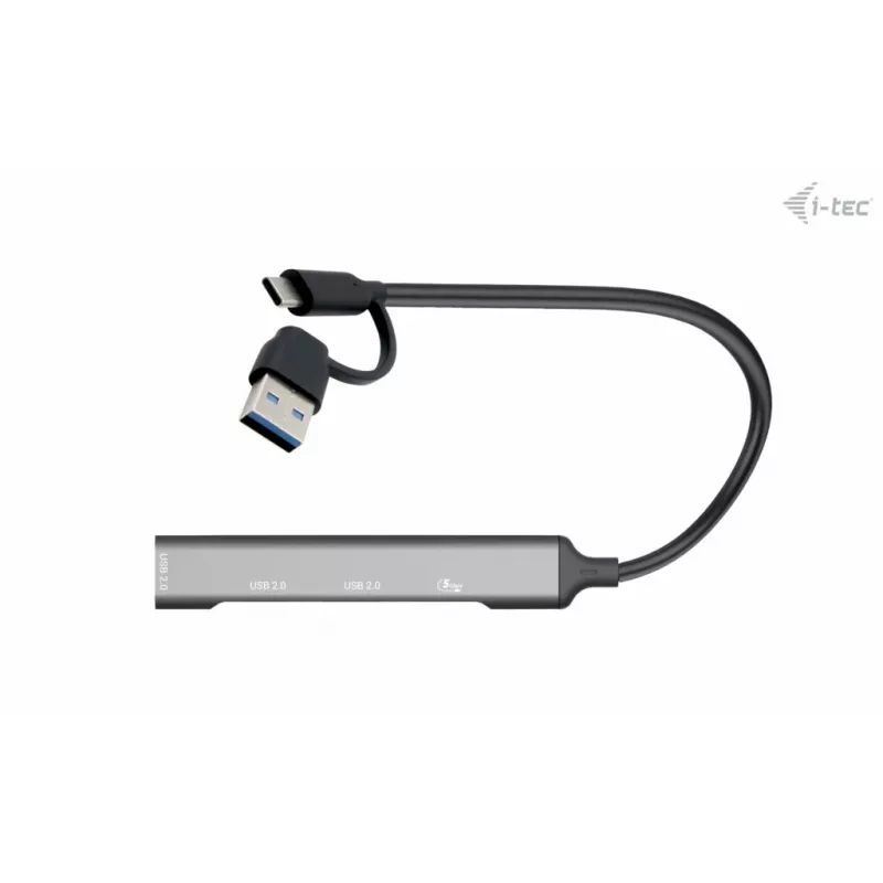i-tec USB-C/USB-A metalowy HUB 1x USB 3.0 + 3x USB 2.0