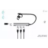 i-tec USB-C/USB-A metalowy HUB 1x USB 3.0 + 3x USB 2.0