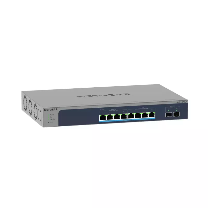 NETGEAR MS510TXUP przełącznik sieciowy Zarządzalny L2/L3/L4 10G Ethernet (100/1000/10000) Power over Ethernet (PoE) Szary, Niebieski