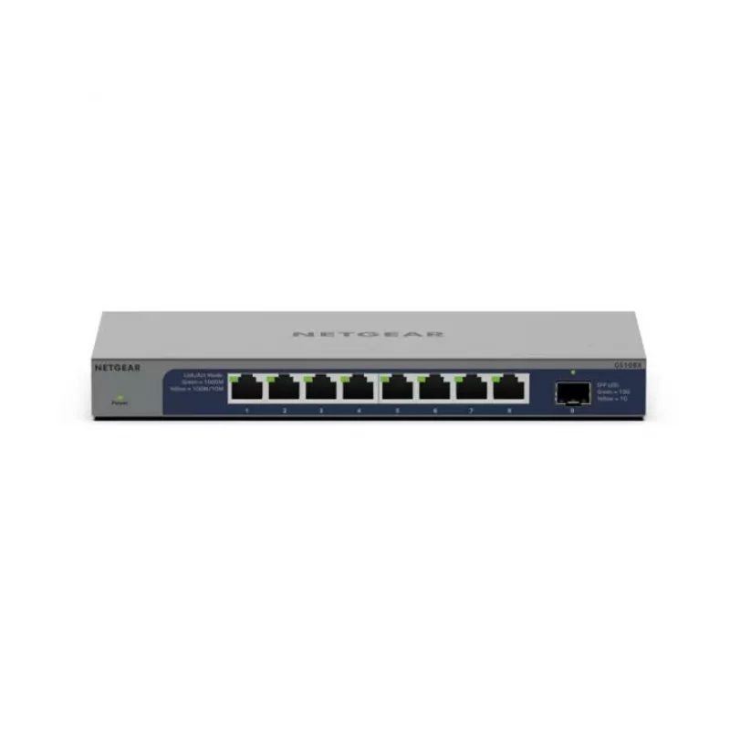 NETGEAR GS108X Niezarządzalny przełącznik L2 Gigabit Ethernet (10/100/1000) Szary