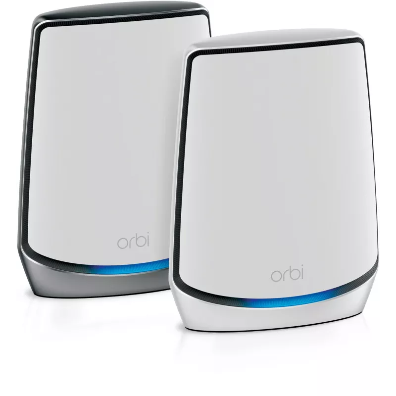 NETGEAR Orbi RBK852 AX6000 WiFi 6 Mesh System Trójzakresowy (2.4 GHz / 5 GHz / 5 GHz) Wi-Fi 6 (802.11ax) Szary, Biały 8 wewnętrznych