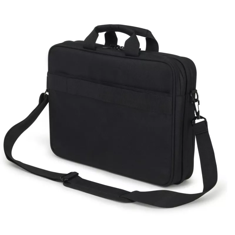DICOTA Top Traveller Scale – torba na notebooka 12-14,1 cala – czarna / 600D z recyklingowanego PET
