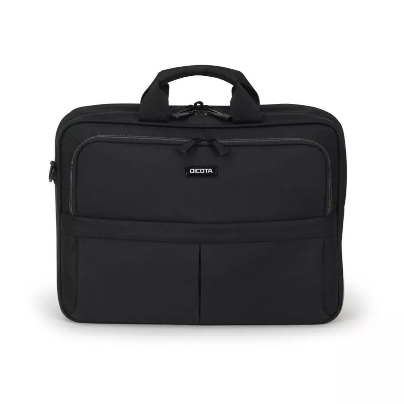 DICOTA Top Traveller Scale – torba na notebooka 12-14,1 cala – czarna / 600D z recyklingowanego PET