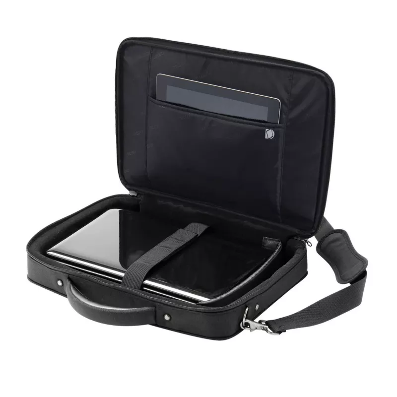 DICOTA Eco Multi Compact - Torba na notebooka 14-15.6 cala - Czarna / Poliester PET 600d z recyklingu