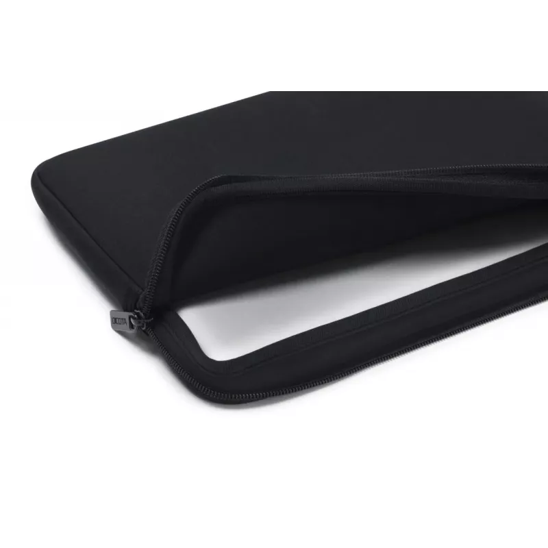 DICOTA Perfect Skin - 12-12.5in Notebook Sleeve - Czarny / Synthetic Neoprene With 100% Recycled Surface Fabric