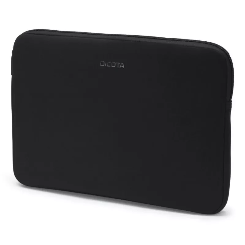 DICOTA Perfect Skin - 12-12.5in Notebook Sleeve - Czarny / Synthetic Neoprene With 100% Recycled Surface Fabric
