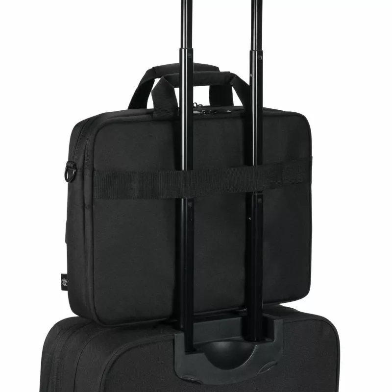 DICOTA Eco Top Traveller Core – Torba na notebooka 13–14,1 cala – czarna / 300D 100% poliester z recyklingu PET