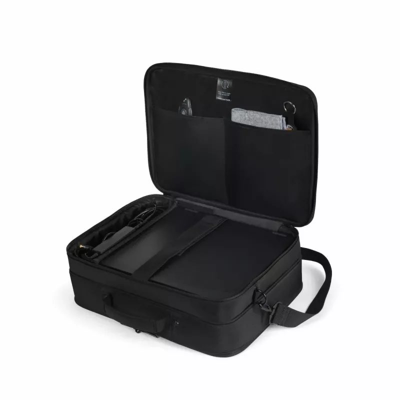 DICOTA Eco Multi Core - Torba na notebooka 14-16 cali - Czarna / 300d 100% poliester z recyklingu PET