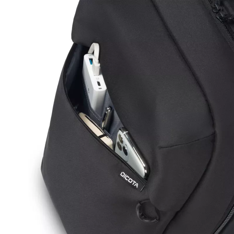 DICOTA Commuter - plecak na notebooka 13-16 cali- Czarny / 300d poliester RPET