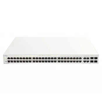 D-Link 52-portowy gigabitowy przełącznik inteligentny PoE+ Nuclias Smart Managed z 4 portami Combo 1G, 370 W